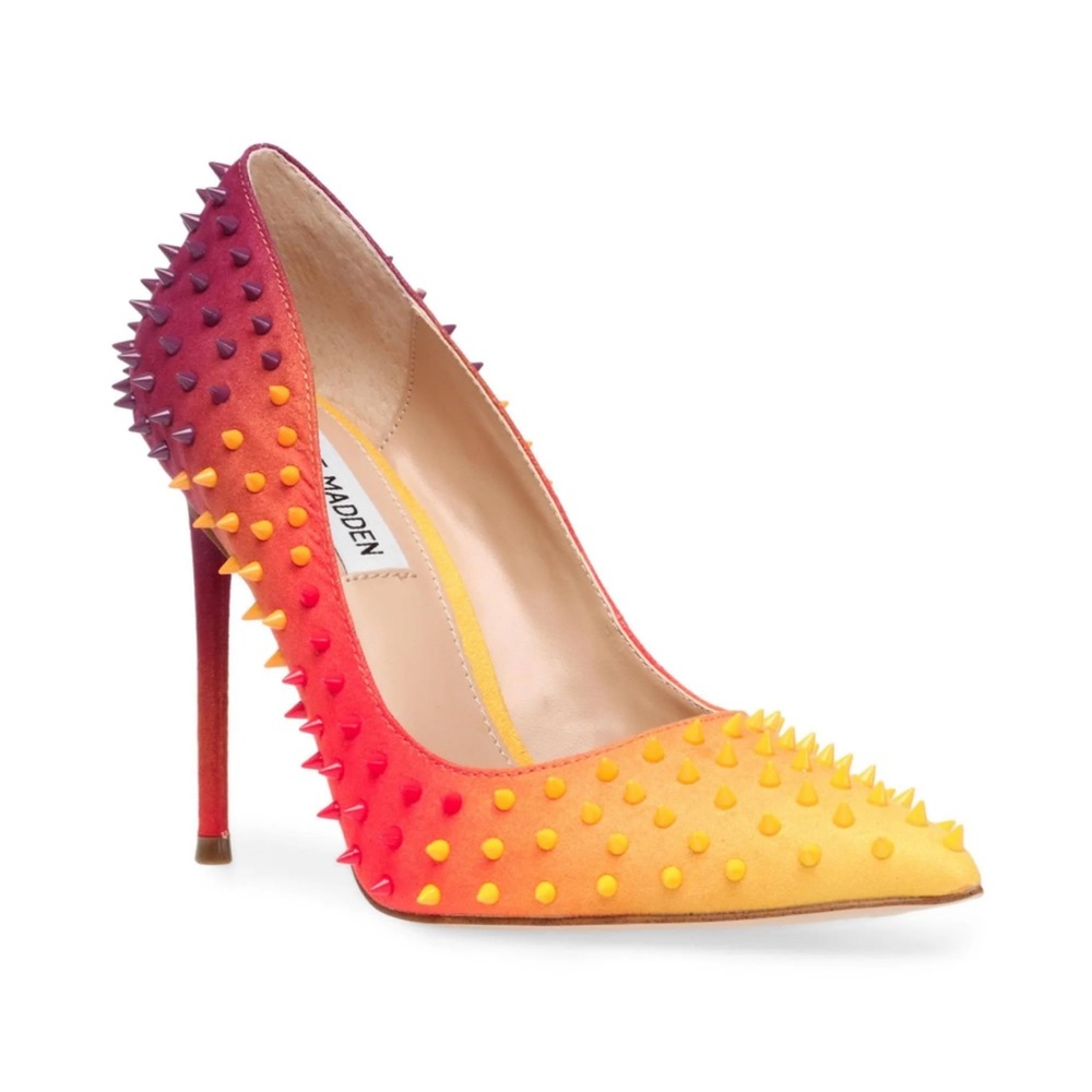 Brand new multicolor Steven Madden studded stiletto Heels 👯‍♀️